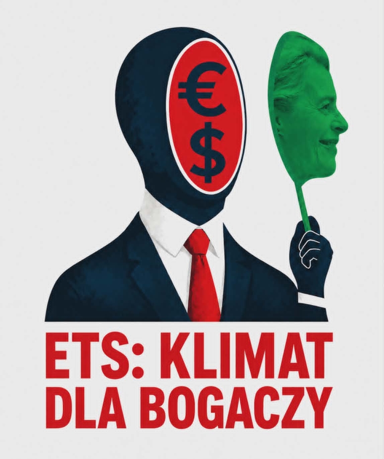 ETS to przenoszenie produkcji i hańba dla ekologii. Dość zysk&oacute;w elit kosztem ludzi.